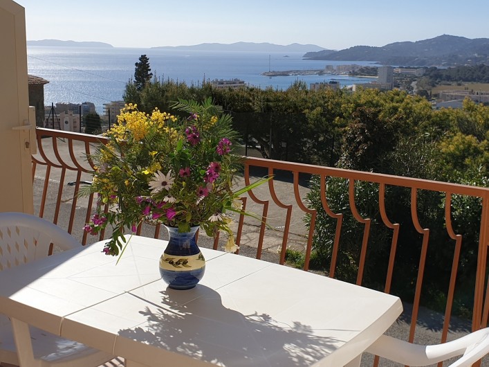 Location de vacances - Studio à Le Lavandou - Terrasse au sud