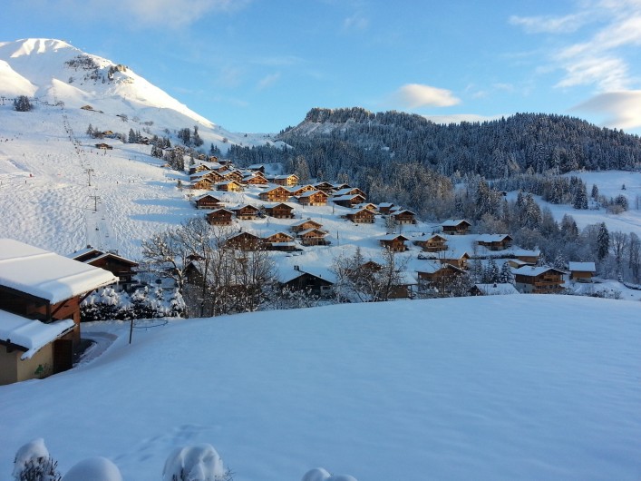 Location de vacances - Appartement à Le Grand-Bornand - Vue du séjour