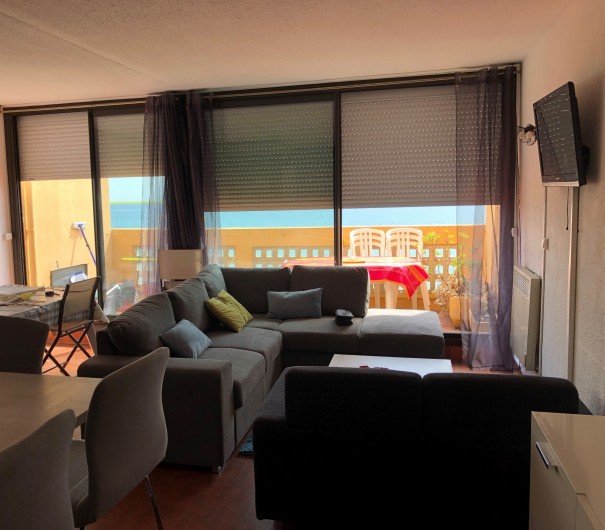Location de vacances - Appartement à Le Barcarès - salon