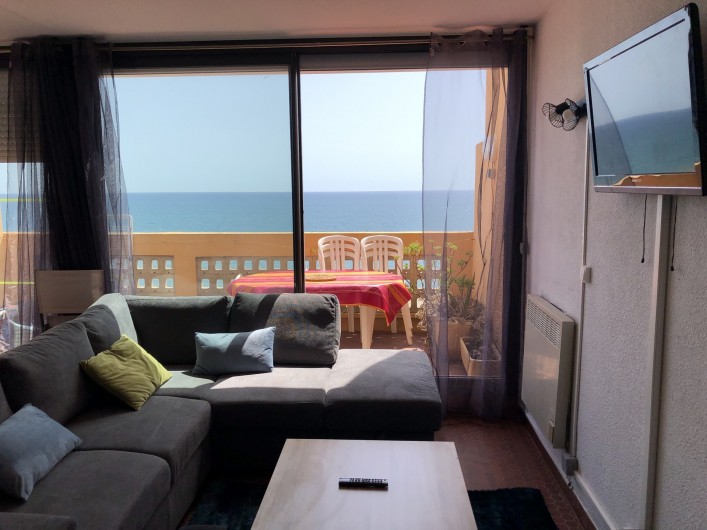Location de vacances - Appartement à Le Barcarès - salon