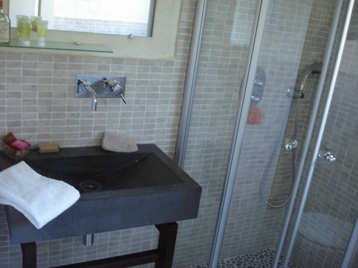 Location de vacances - Villa à Golfe-Juan - Salle d'eau avec WC et douche
