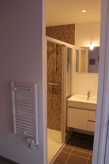 Location de vacances - Appartement à Saint-Pair-sur-Mer - Tres grande douche 120x80 !