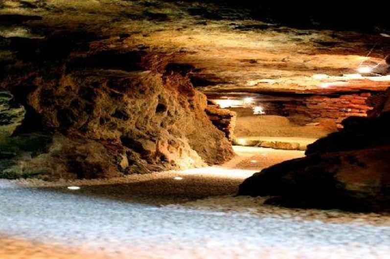 Location de vacances - Chambre d'hôtes à Beaune - Descente dans la grotte de la Terre d'Or.