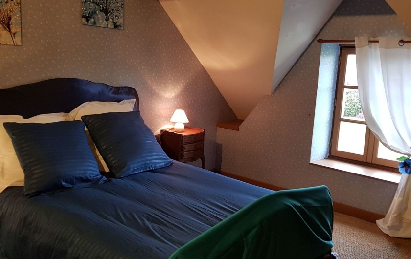 Location de vacances - Gîte à Bourguenolles - Chambre bleue