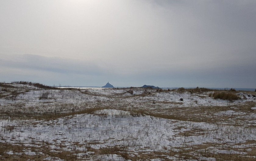 Location de vacances - Gîte à Bourguenolles - Le Mont Saint Michel vue de la plage des Genêts