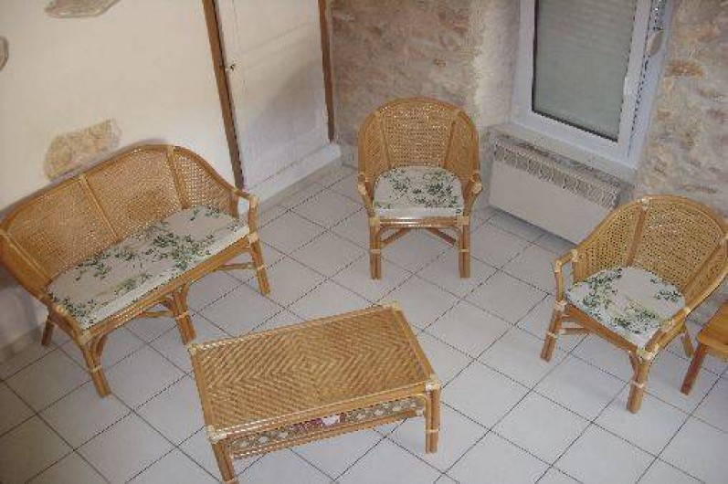 Location de vacances - Gîte à Bize-Minervois - coin salon vue de la mezzanine