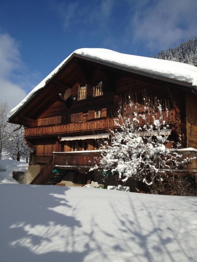 Location de vacances - Chalet à La Comballaz - facade sud