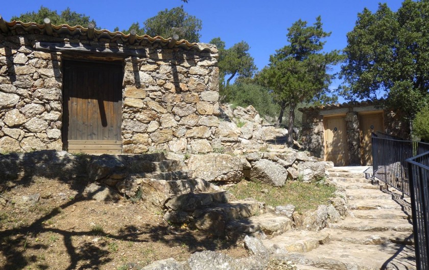 Location de vacances - Maison - Villa à Porto-Vecchio - coin douche exterieur