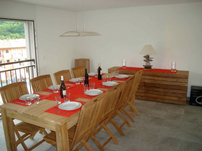 Location de vacances - Appartement à Le Bouveret - salle a manger