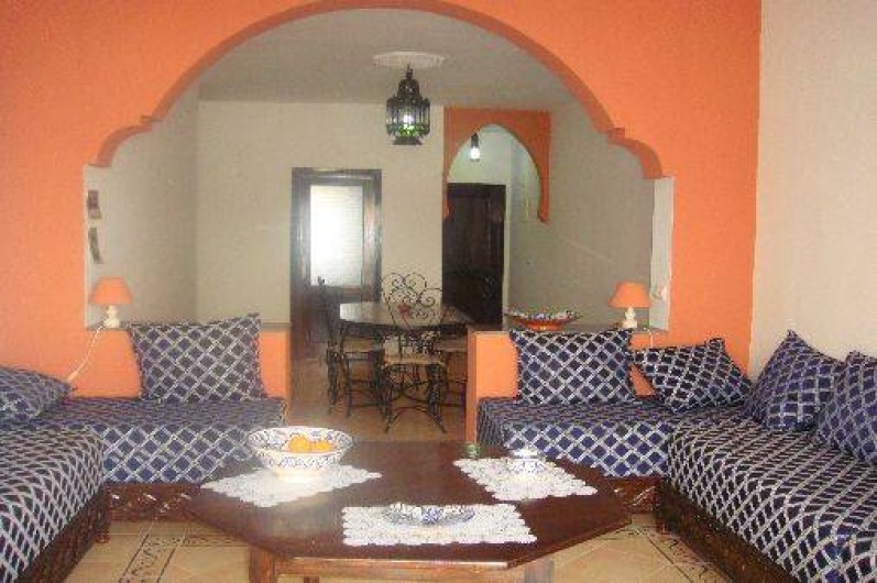 Location de vacances - Appartement à Saïdia - grand salon marocain