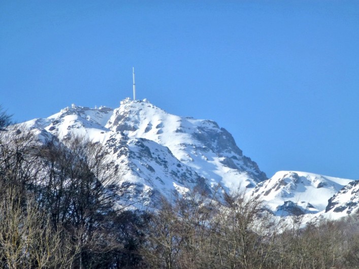 Location de vacances - Gîte à Sainte-Marie de Campan - le Pic du Midi de Bigorre vu de la terrasse...