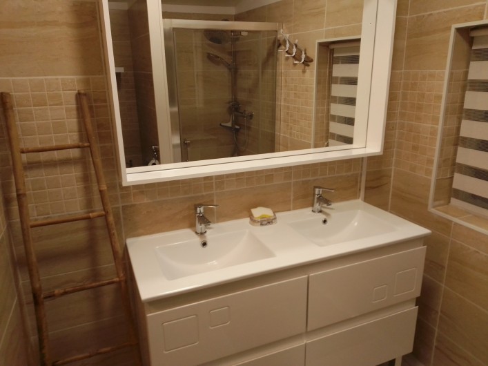 Location de vacances - Gîte à Chaillevette - la salle de bain ( les vasque)