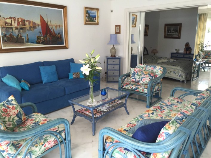 Location de vacances - Appartement à Cannes - Salon