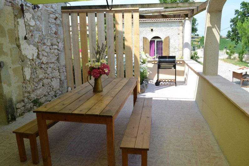 Location de vacances - Gîte à Brugnac - Terrasse privée