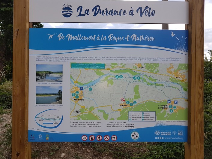 Location de vacances - Appartement à Charleval - parcours vélos et pédestres