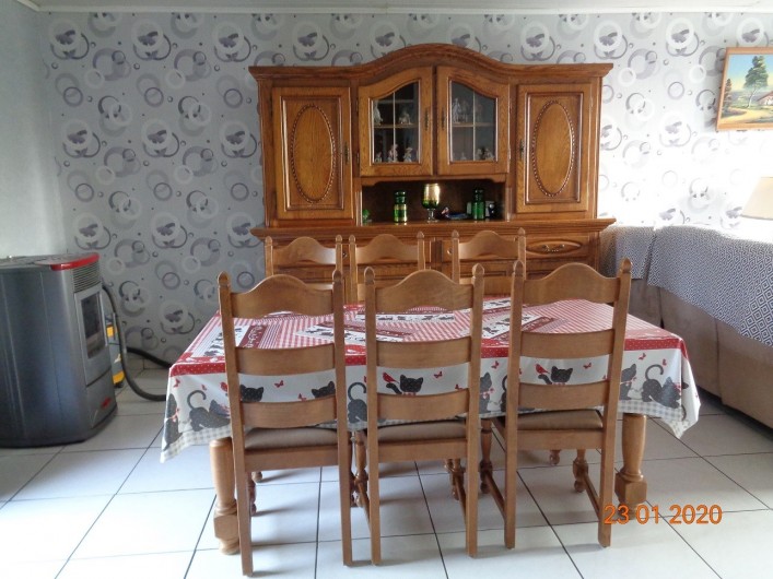 Location de vacances - Gîte à Houthem - salle à manger 6 personnes