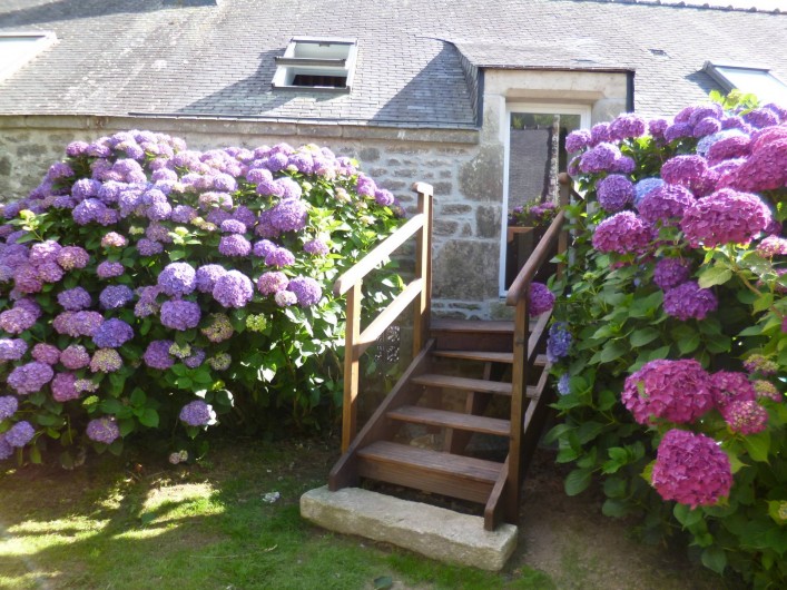 Location de vacances - Gîte à Bieuzy - accès au jardin