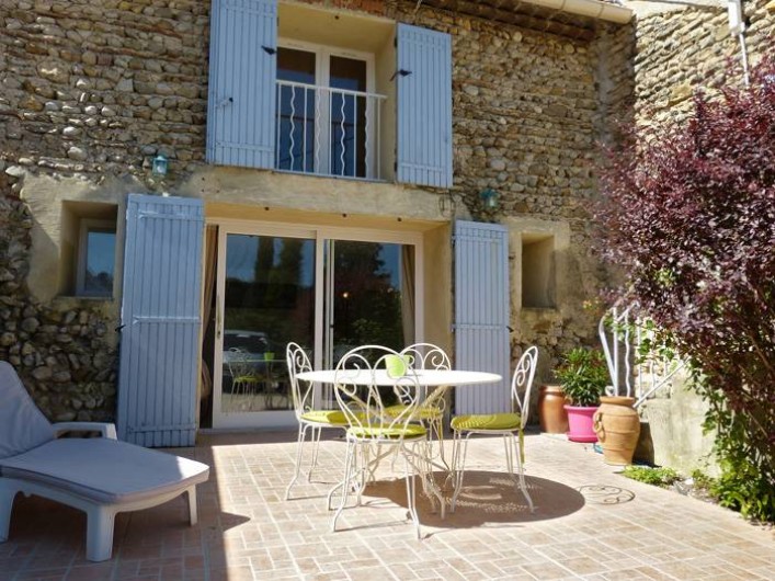 Location de vacances - Gîte à Cairanne - Gîte Le Figuier, terrasse