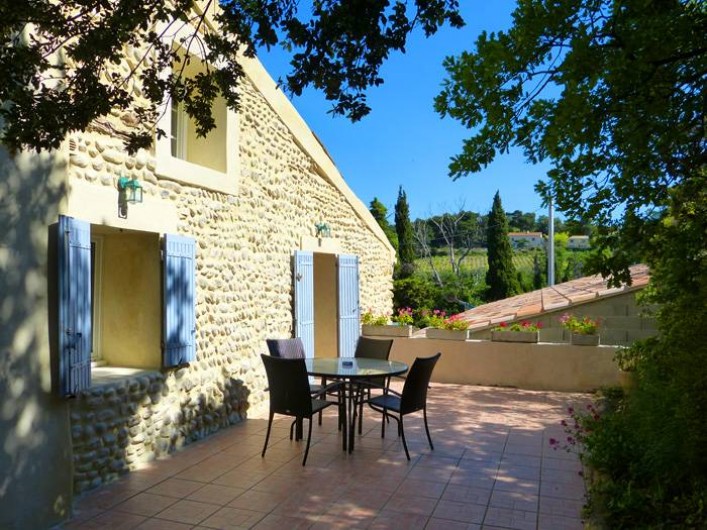 Location de vacances - Gîte à Cairanne - Gîte Les Vignes, terrasse