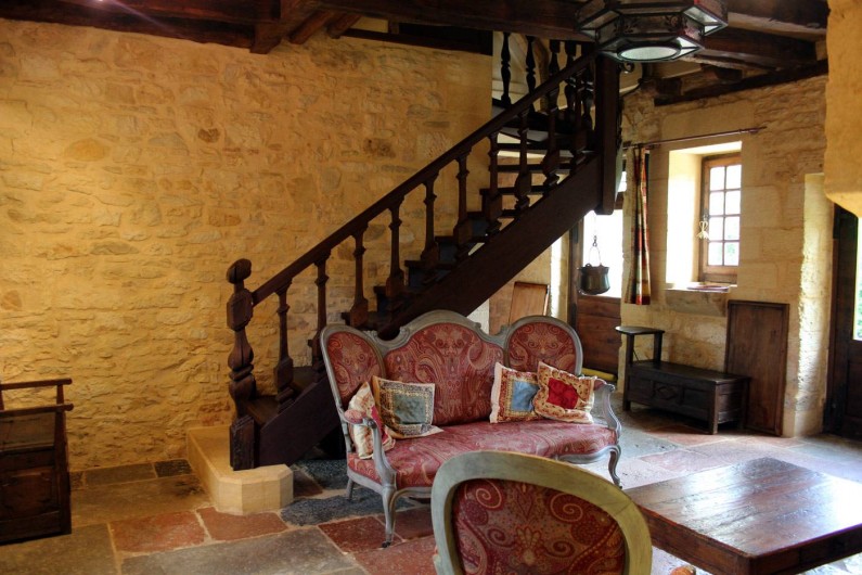 Location de vacances - Gîte à Saint-Cybranet - salon