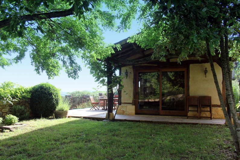 Location de vacances - Gîte à Saint-Cybranet - terrasse ouest