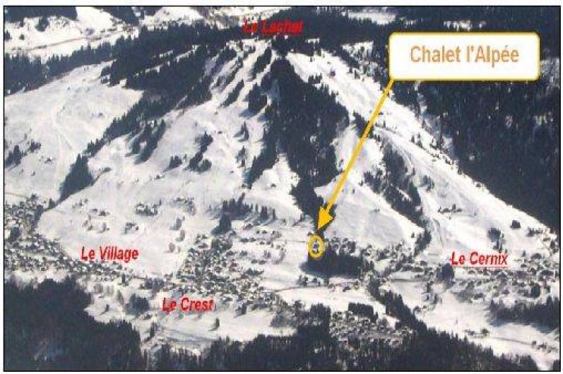 Location de vacances - Chalet à Crest-Voland - Vue depuis le Charvin