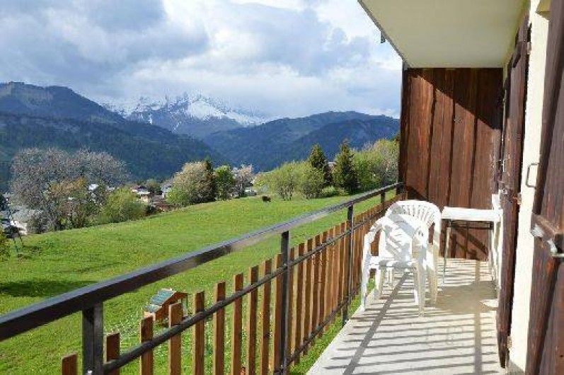 Location de vacances - Chalet à Crest-Voland - Le Fayard balcon côté Charvin