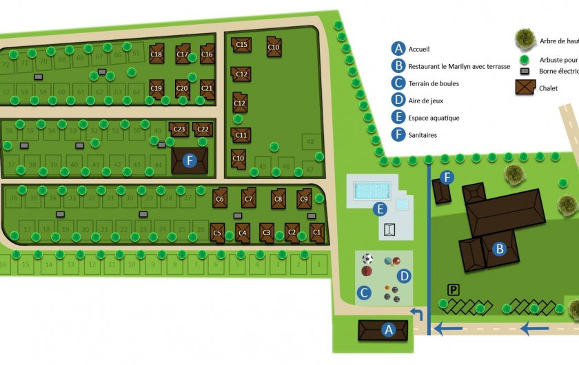 Location de vacances - Camping à Vallières