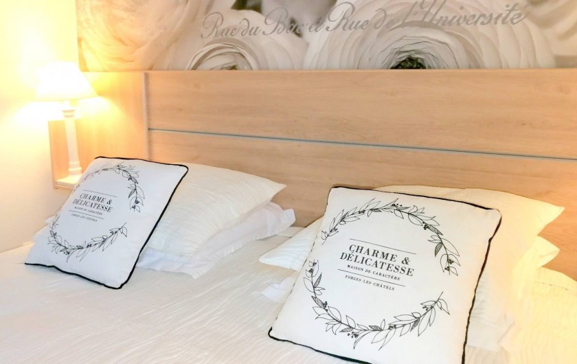 Location de vacances - Gîte à Sancey-le-Grand - le lit grand confort, largeur 160 et possibilité de faire 2 lits séparés.