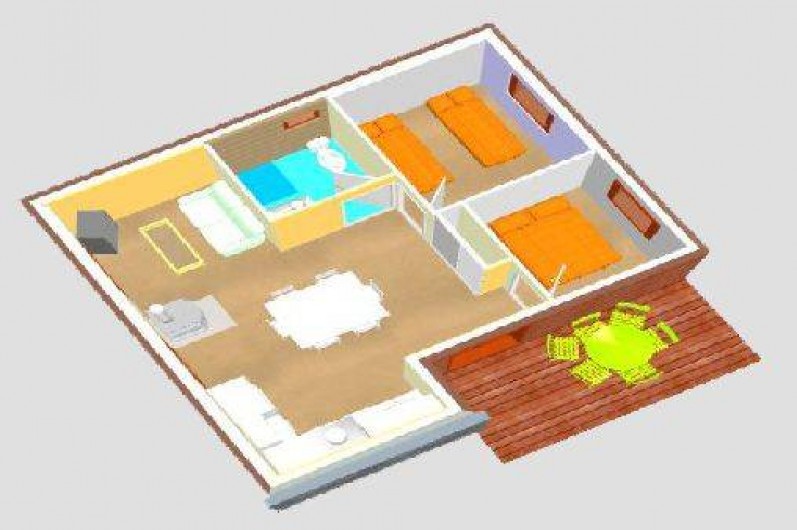 Location de vacances - Villa à Mercus-Garrabet