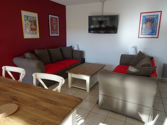 Location de vacances - Appartement à Aigues-Mortes - Salon
