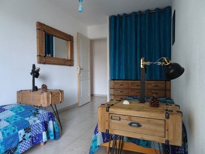 Location de vacances - Appartement à Aigues-Mortes - Chambre bleue