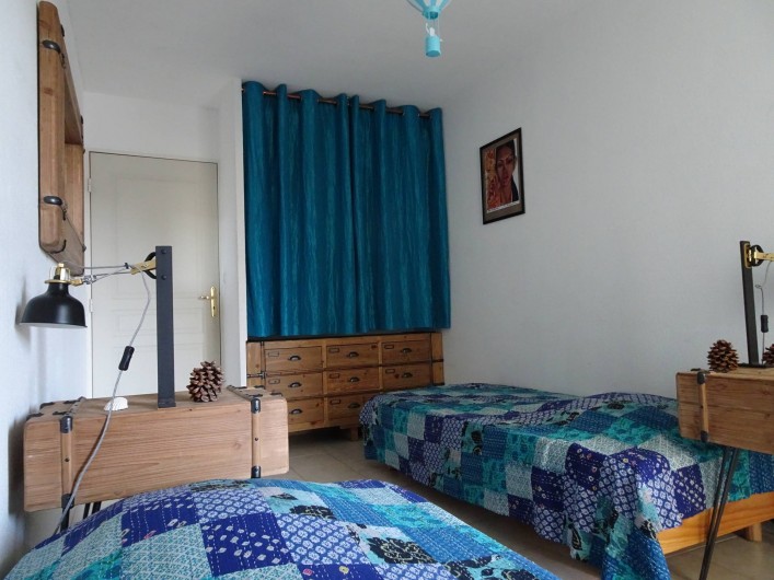 Location de vacances - Appartement à Aigues-Mortes - Chambre bleue