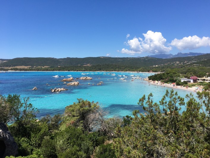 Location de vacances - Villa à Porto-Vecchio - plage devant la maison