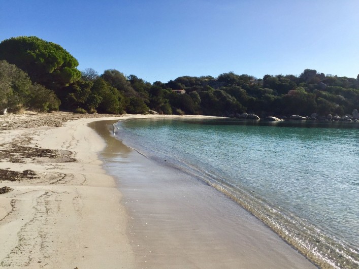 Location de vacances - Villa à Porto-Vecchio - plage devant la maison