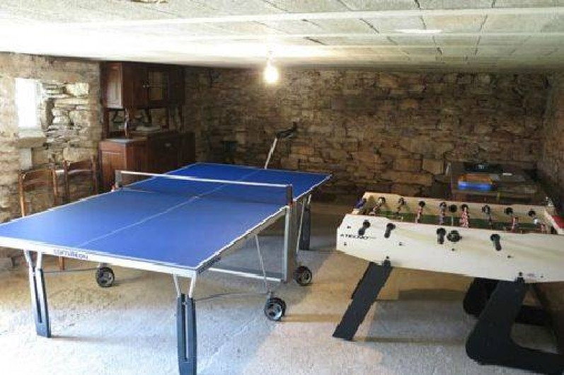 Location de vacances - Gîte à Saint-Pierre-de-Nogaret - Salle de jeux au sous-sol du gîte