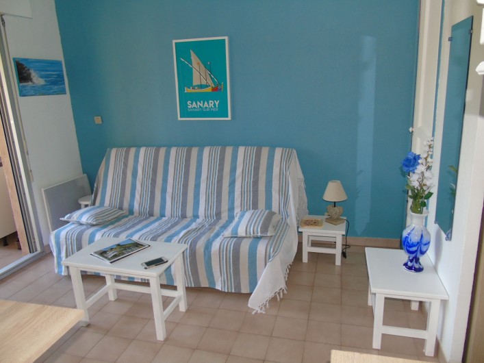 Location de vacances - Studio à Sanary-sur-Mer - Coin salon