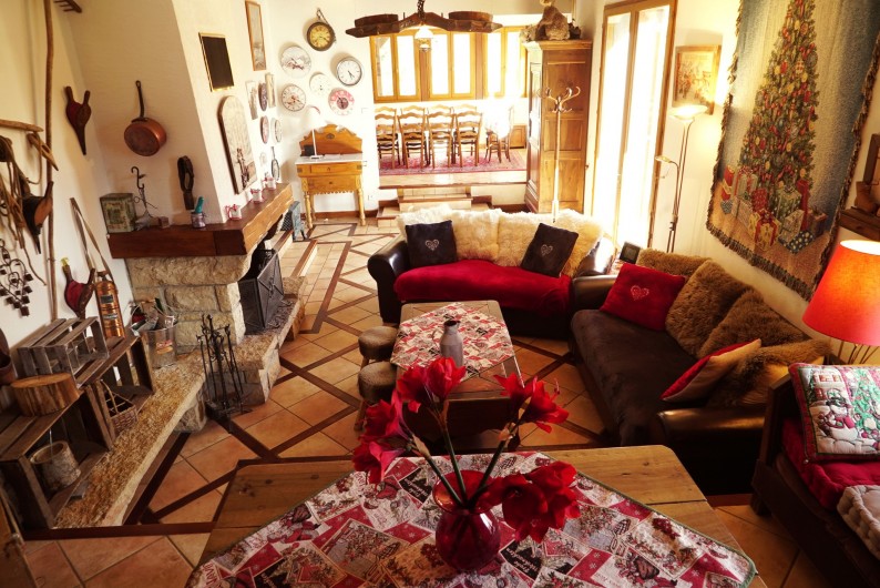 Location de vacances - Chalet à Les Deux Alpes - salon et salle à manger