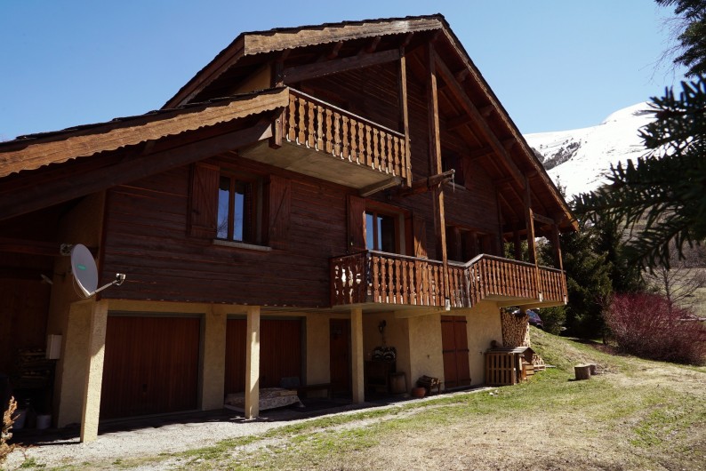 Location de vacances - Chalet à Les Deux Alpes - FACADE VUE mUZELLE