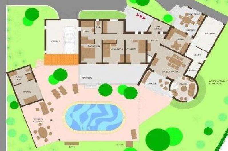 Location de vacances - Villa à Lédenon