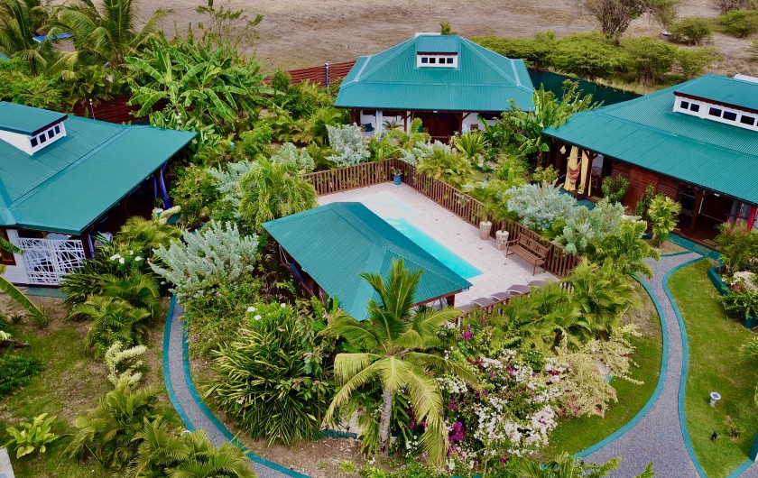 Location de vacances - Villa à Saint-François - Tialee Lodge composé de nos 3 cottages : Kalyaan, Sapana et Surya