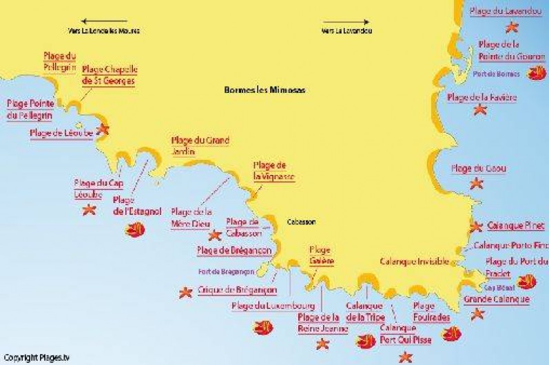 Location de vacances - Studio à Bormes-les-Mimosas