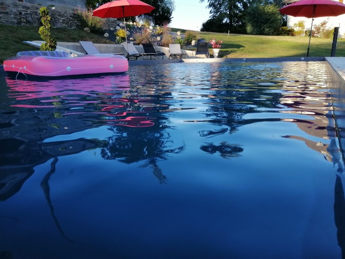 Location de vacances - Gîte à Saint-Étienne-de-Maurs - Ligne d'eau en soirée
