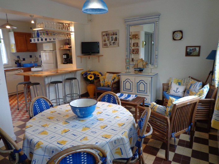 Location de vacances - Villa à Quiberon - Côté séjour/salon