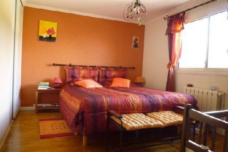 Location de vacances - Villa à Caluire-et-Cuire - une chambre lit 160 à l'étage