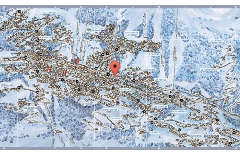 Location de vacances - Appartement à Les Gets - Plan de localisation