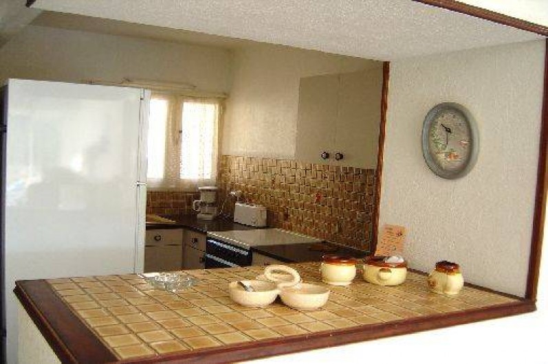Location de vacances - Appartement à Le Lavandou - cuine ouverte sur sejour