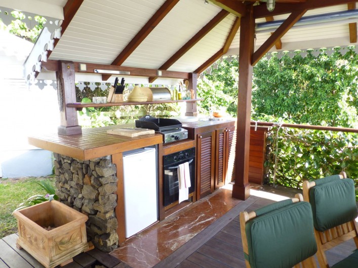 Location de vacances - Gîte à Le François - Carbet - cuisine plancha, plaque induction, four, etc