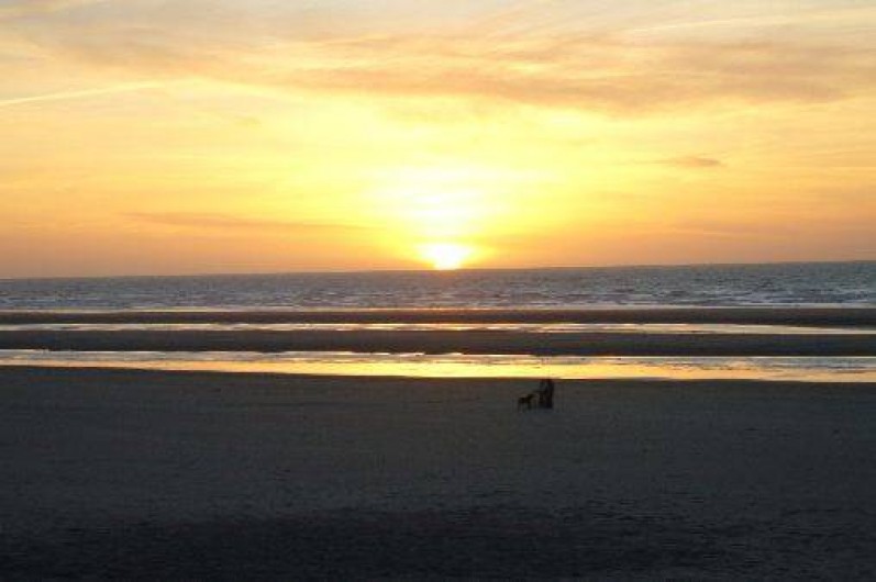 Location de vacances - Studio à Fort-Mahon-Plage - coucher de soleil