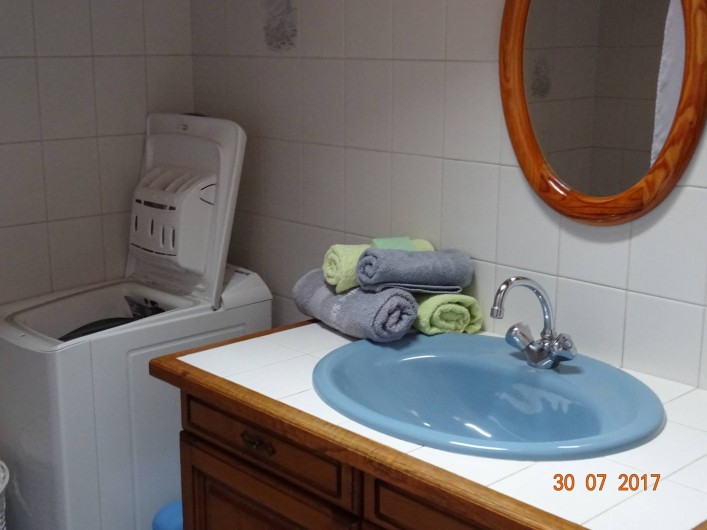 Location de vacances - Appartement à Cordon - Salle de Bain , avec baignoire et toilette inclus